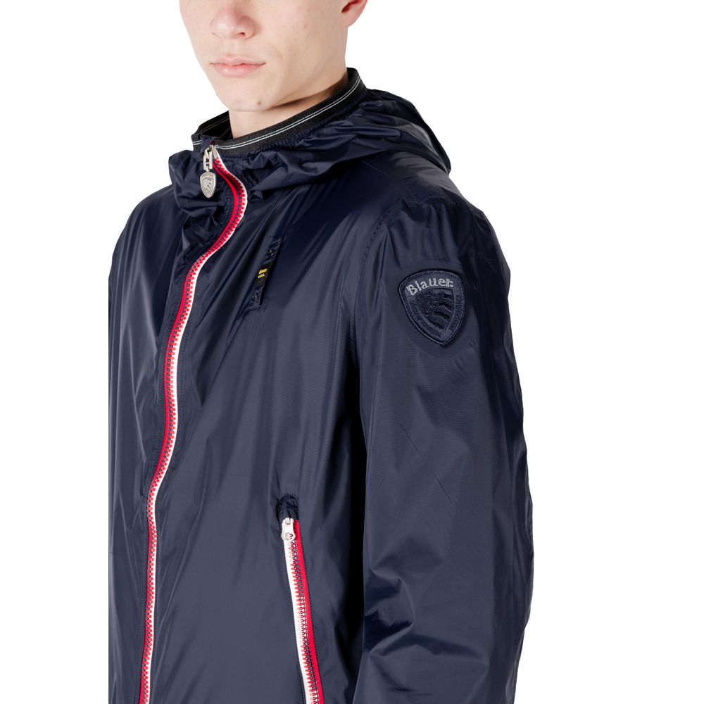 Blue Polyamide Shell Jacket