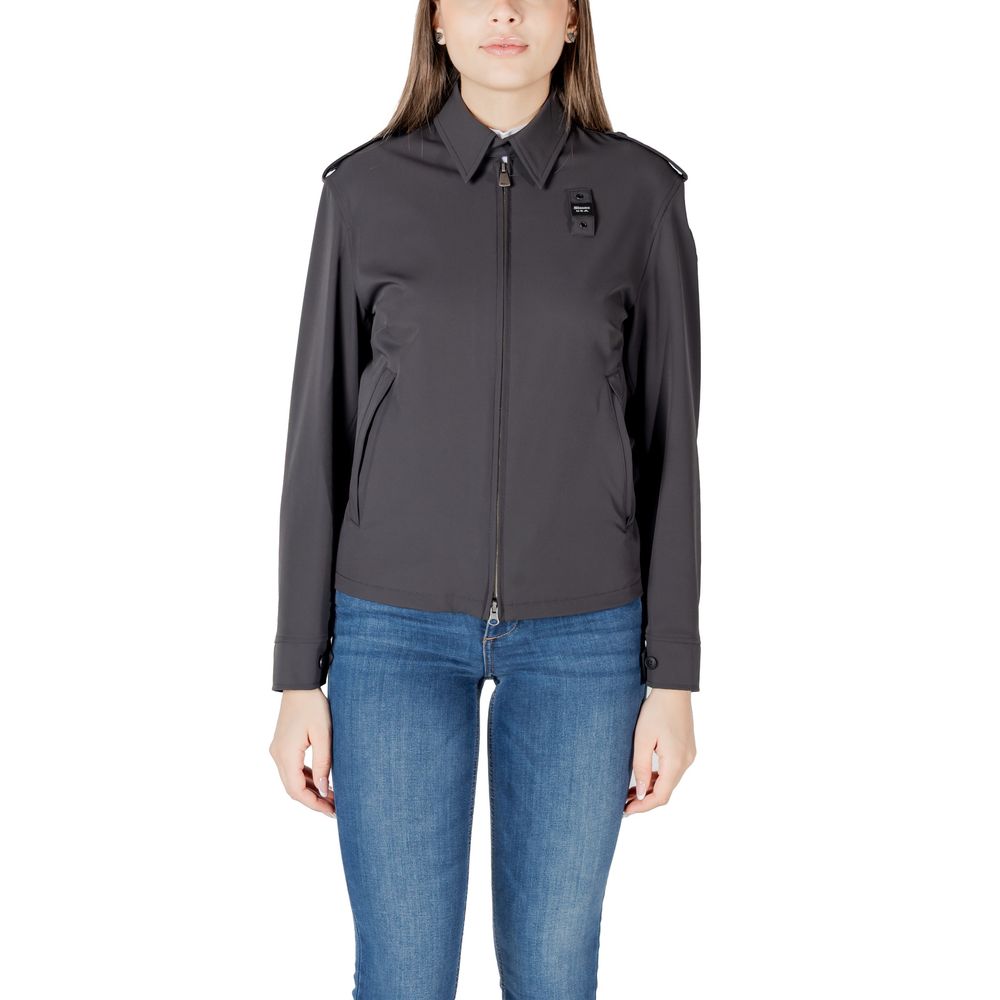 Black Polyamide Biker Jacket
