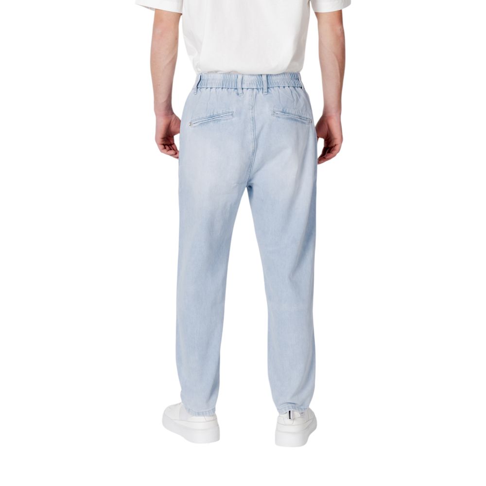 Blue Cotton Slim Fit Jeans