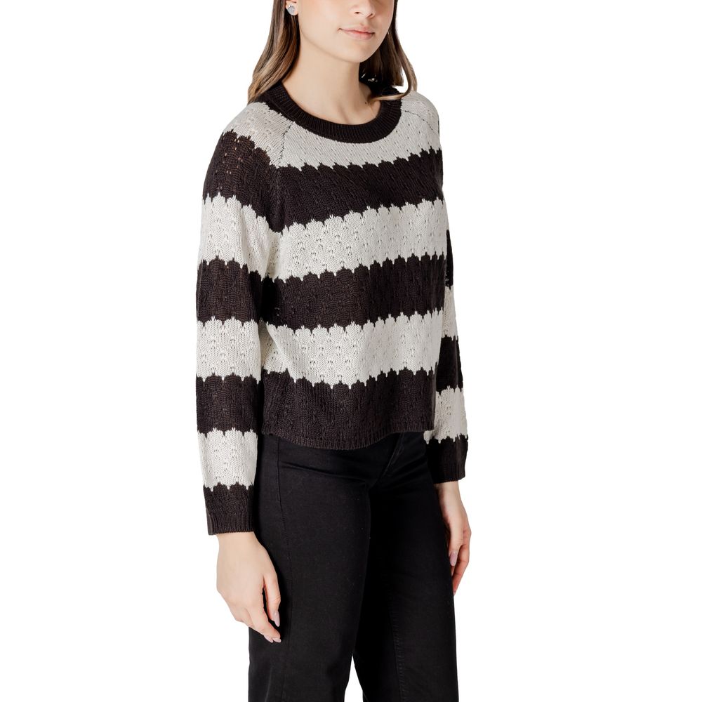 Black And White Marabou Sweatshirt