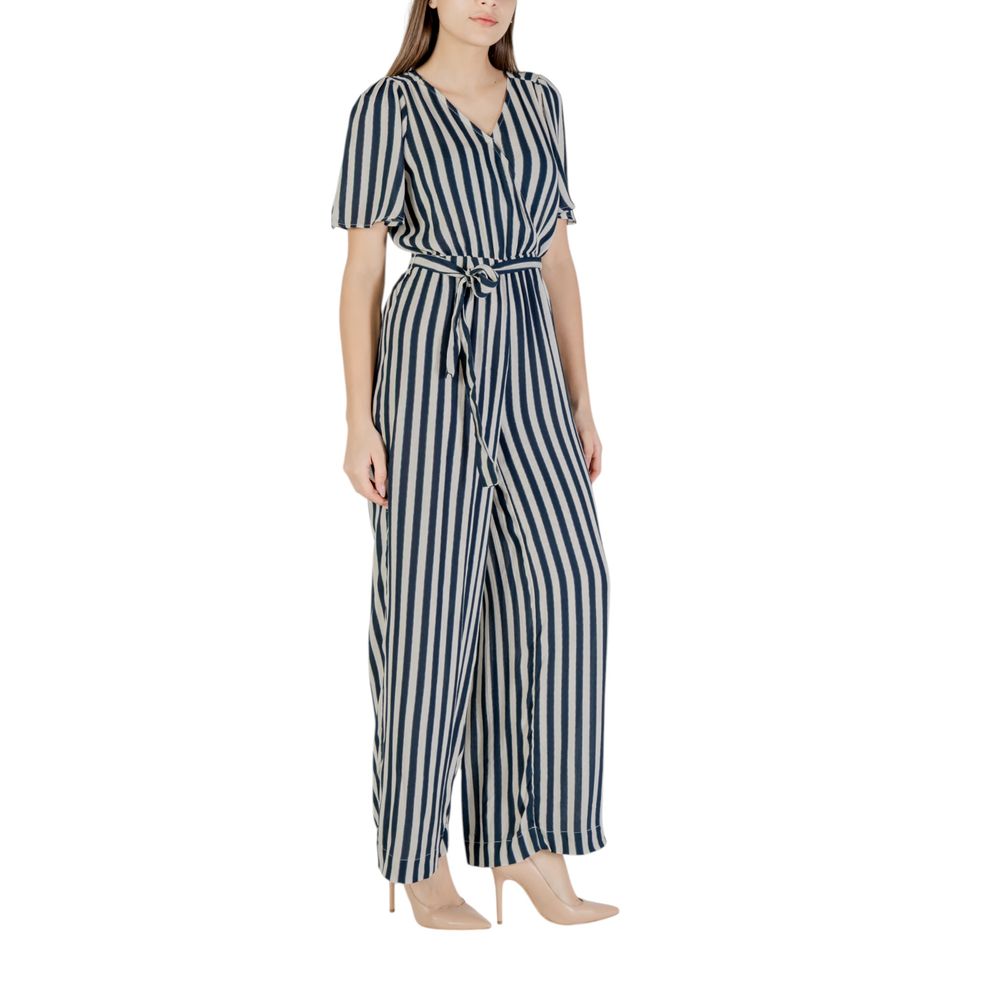 Blue Viscose Jumpsuit