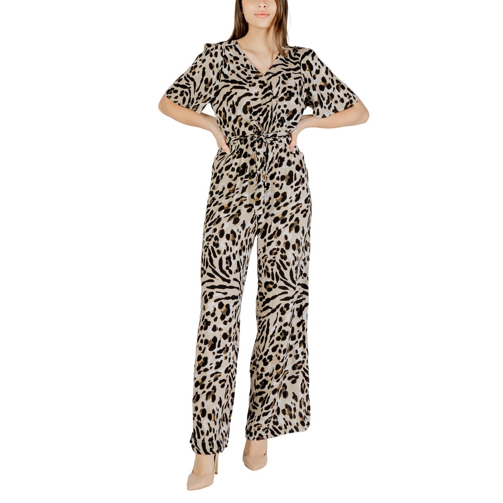 Beige Viscose Jumpsuit