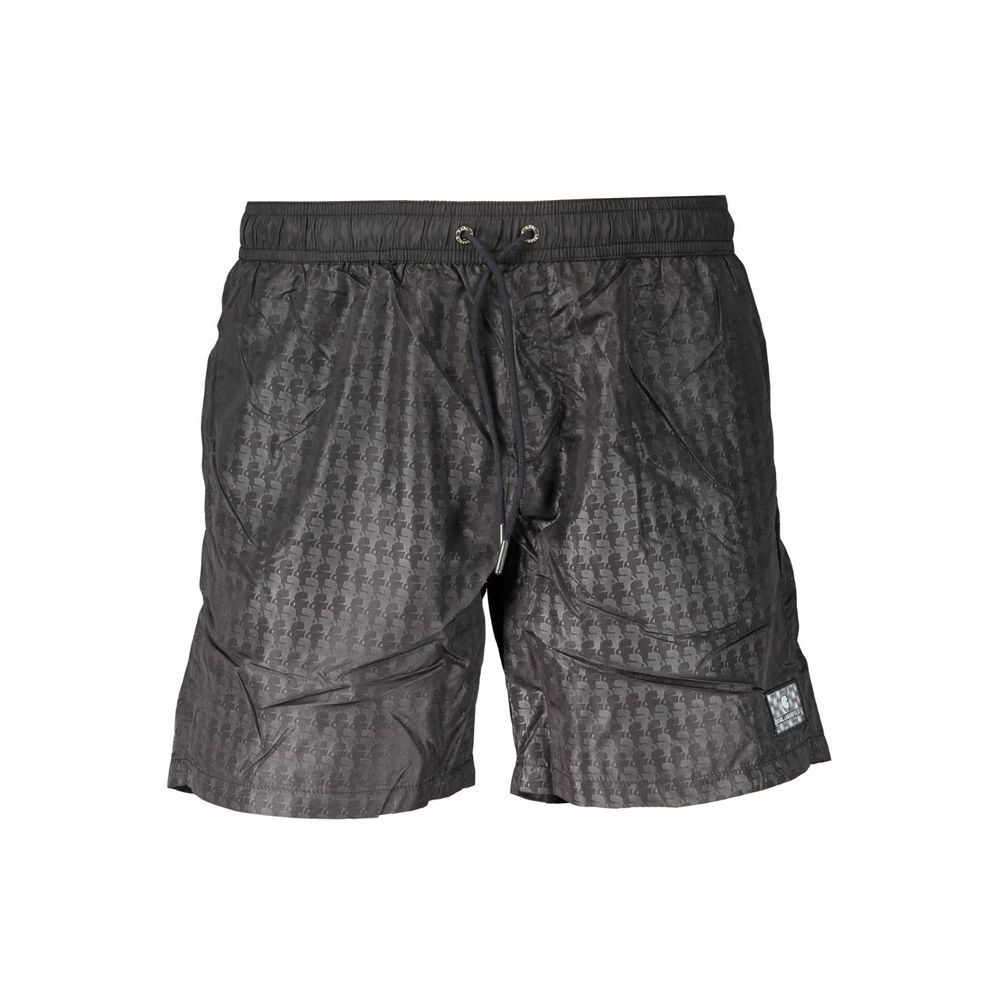 Nero Polyester Mens Swim Boxer