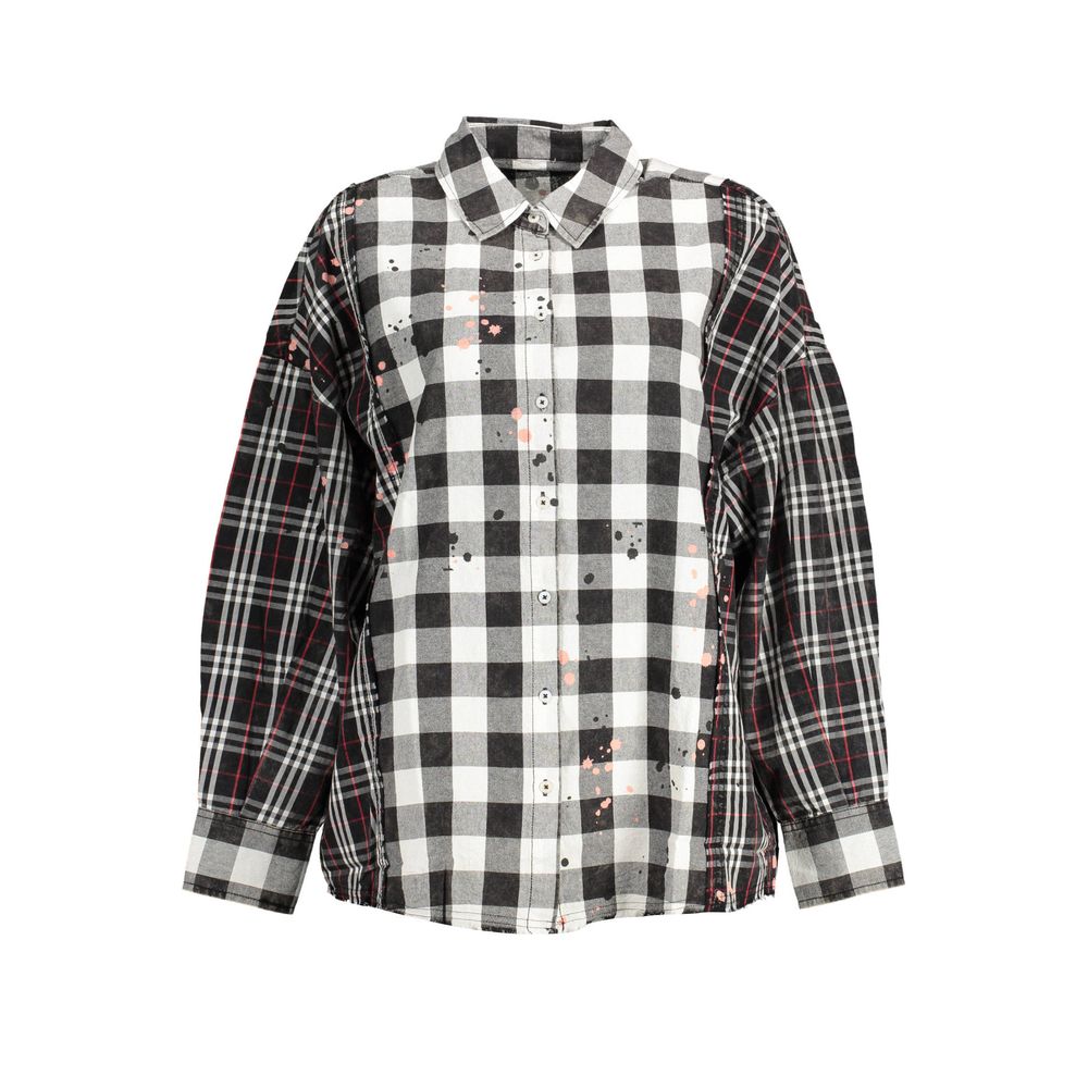 Black Cotton Women Shirt