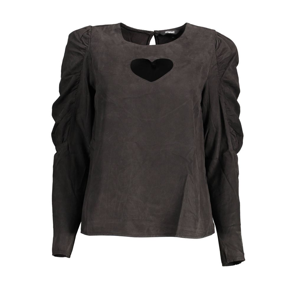 Black Lyocell Women Shirt