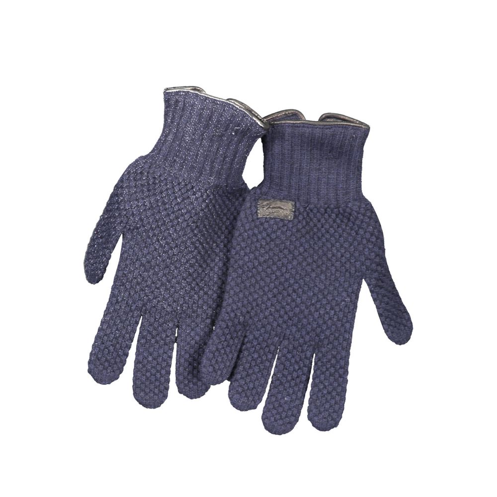 Navy Wool Men's Gloves