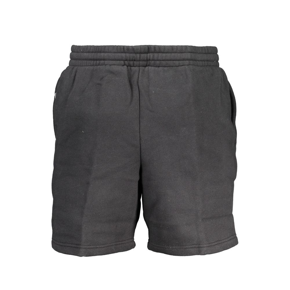 Black Cotton Men's Sweatpants