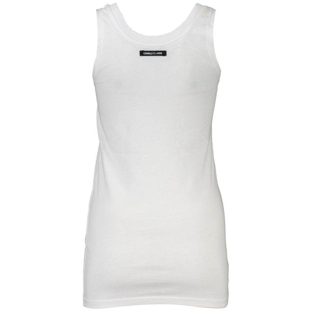 White Cotton Women Tank Top