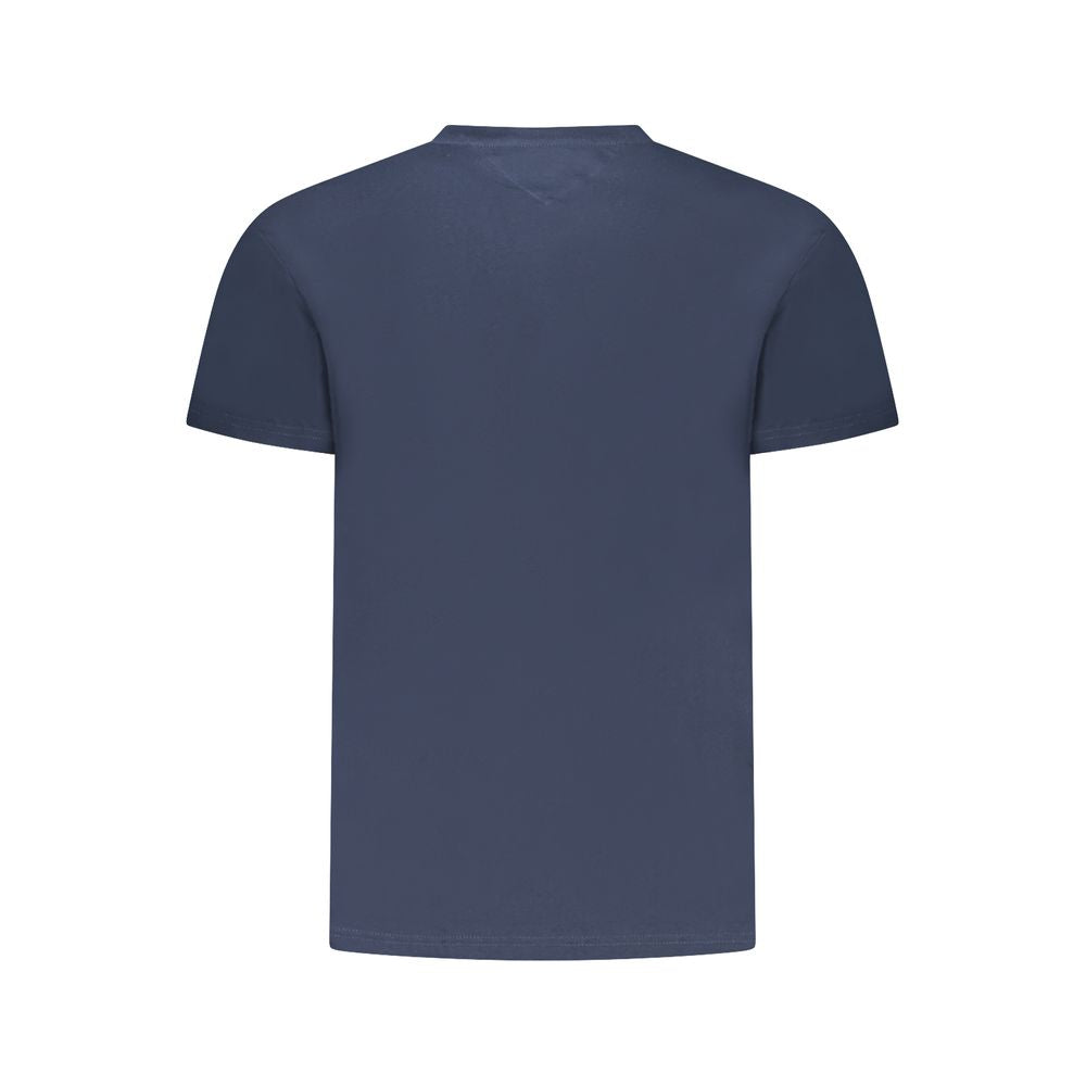 Blue Cotton Men's T-Shirt