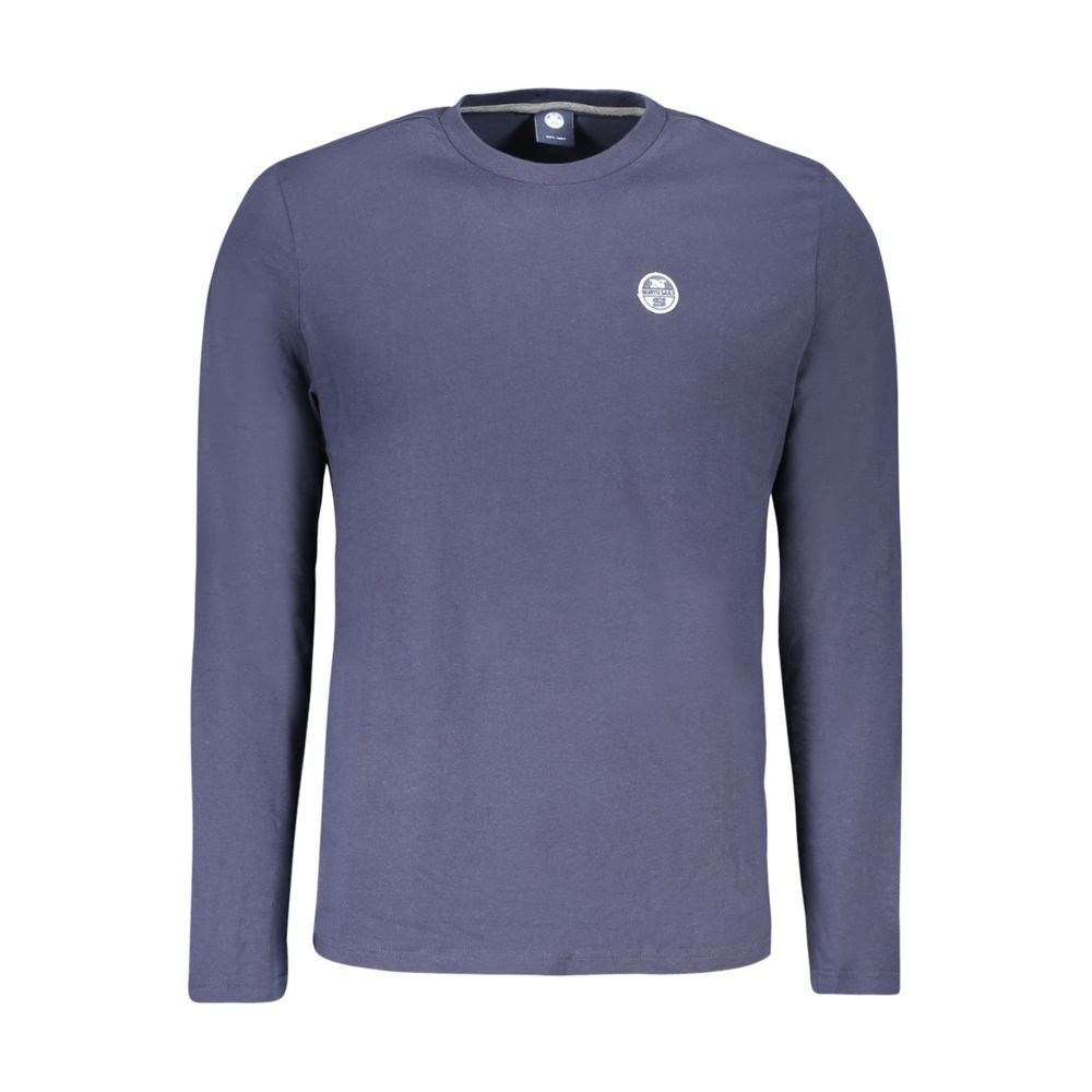 Blue Cotton Men's T-Shirt
