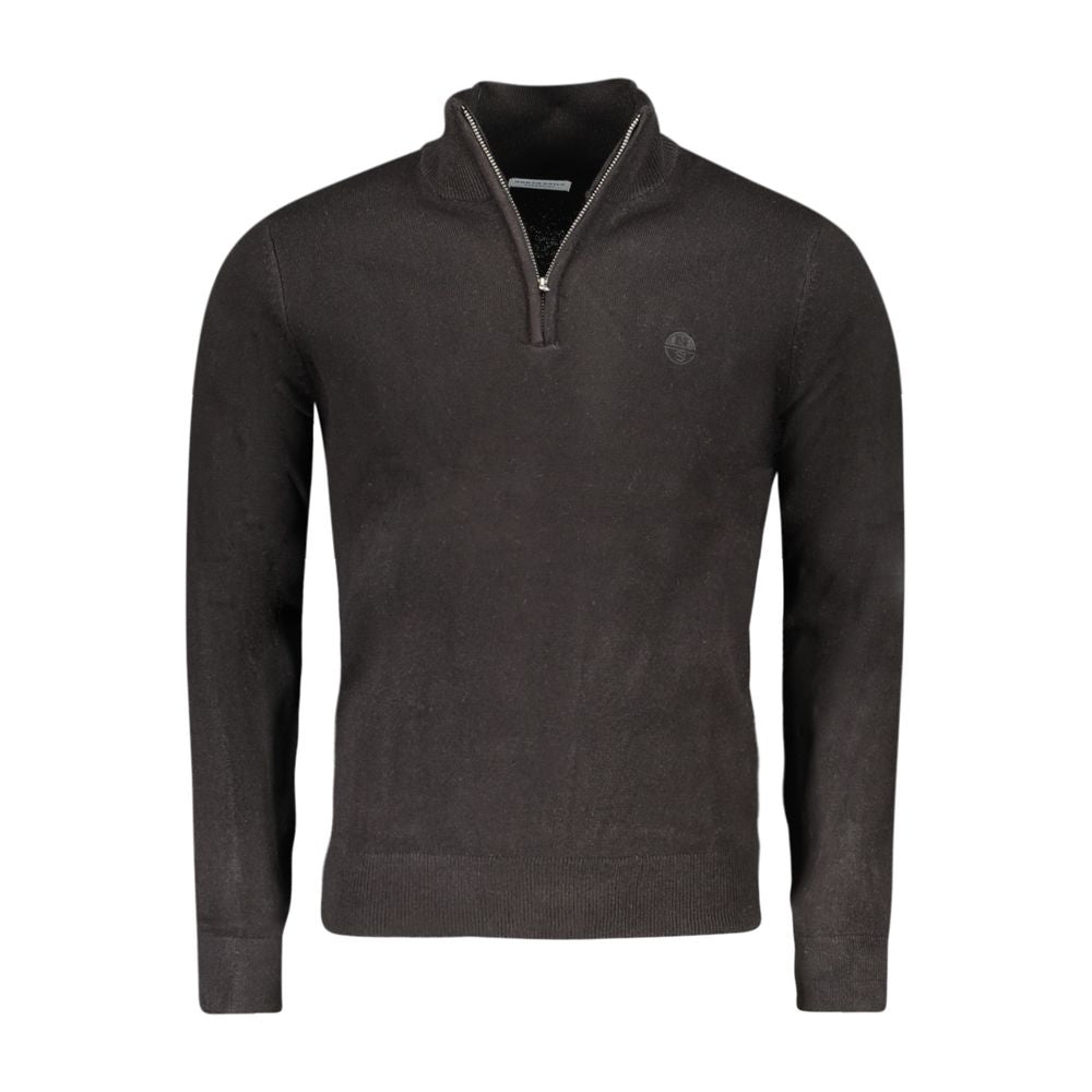 Black Acrylic Men Sweater