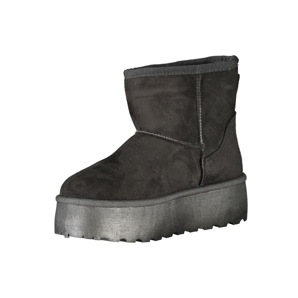 Nero Polyester Womens Boot