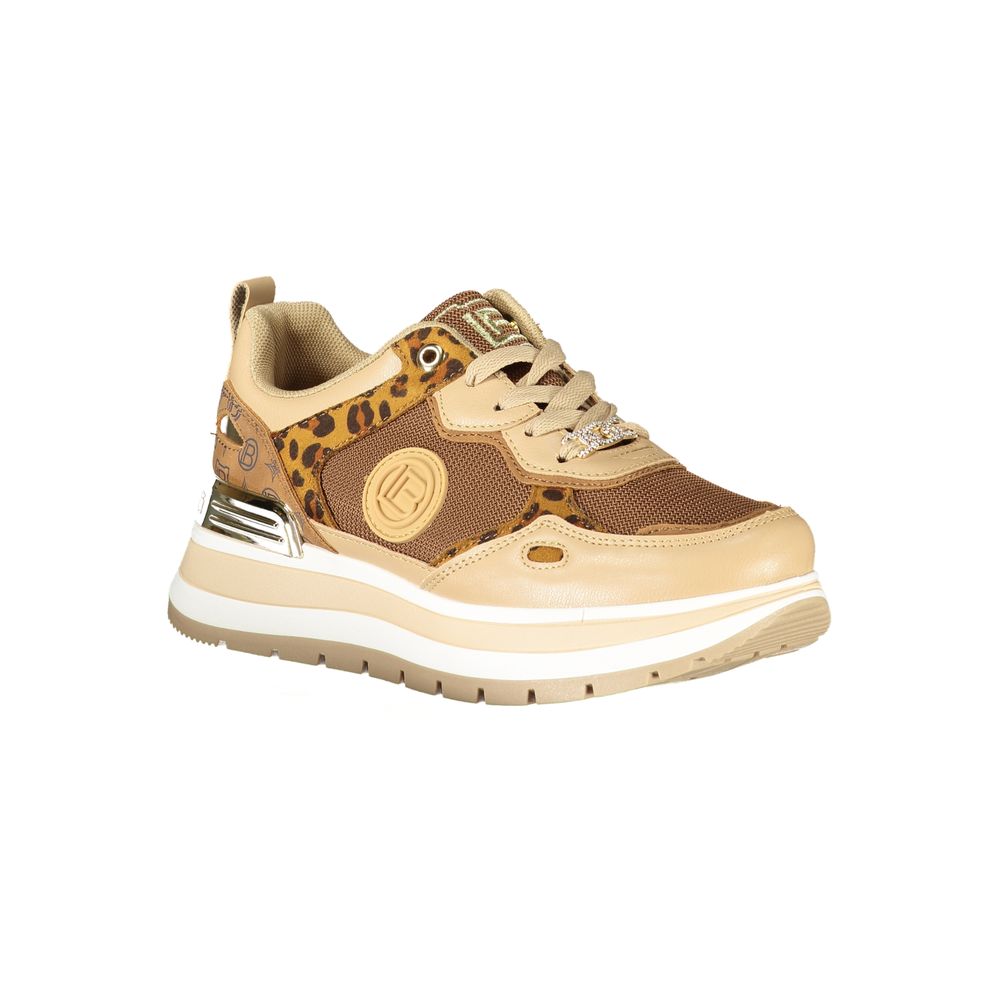Marrone Polyurethane Women Sneaker