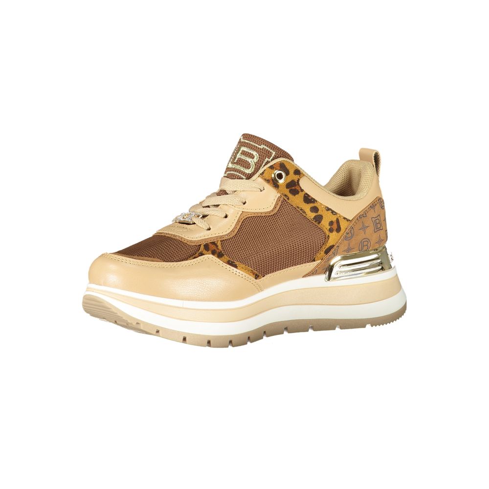 Marrone Polyurethane Women Sneaker
