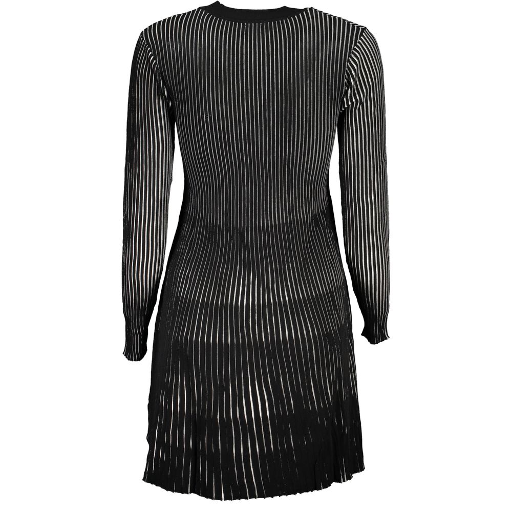 Black Polyamide Women's Short Dress