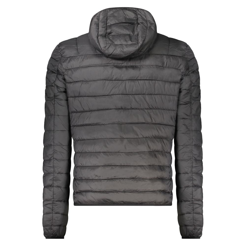 Black Polyester Men's Jacket
