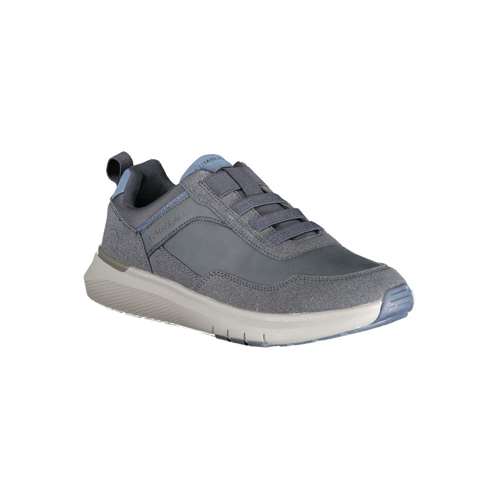Blue Polyester Men Sneaker
