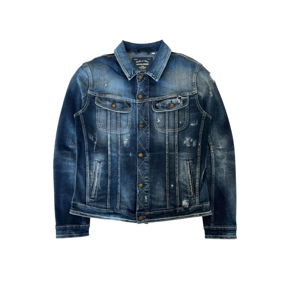 Blue Cotton Men's Denim Jacket