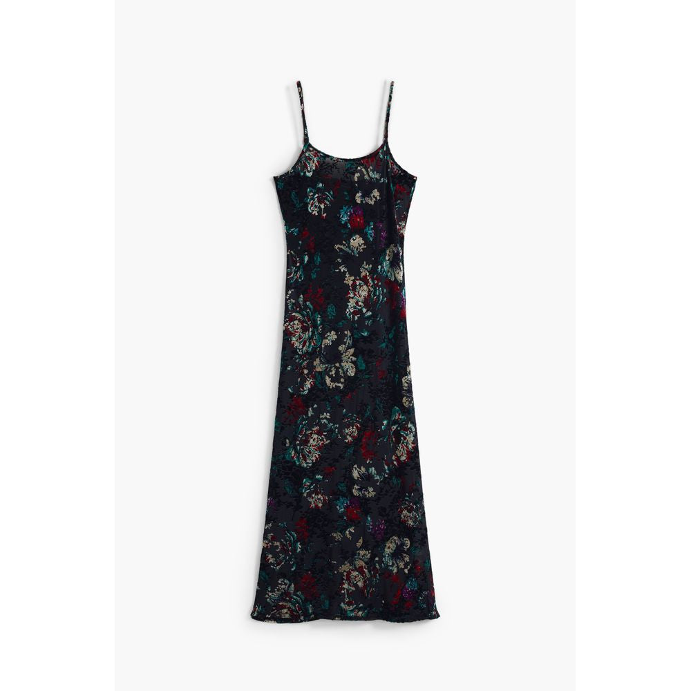 Black Polyester Women's Dress