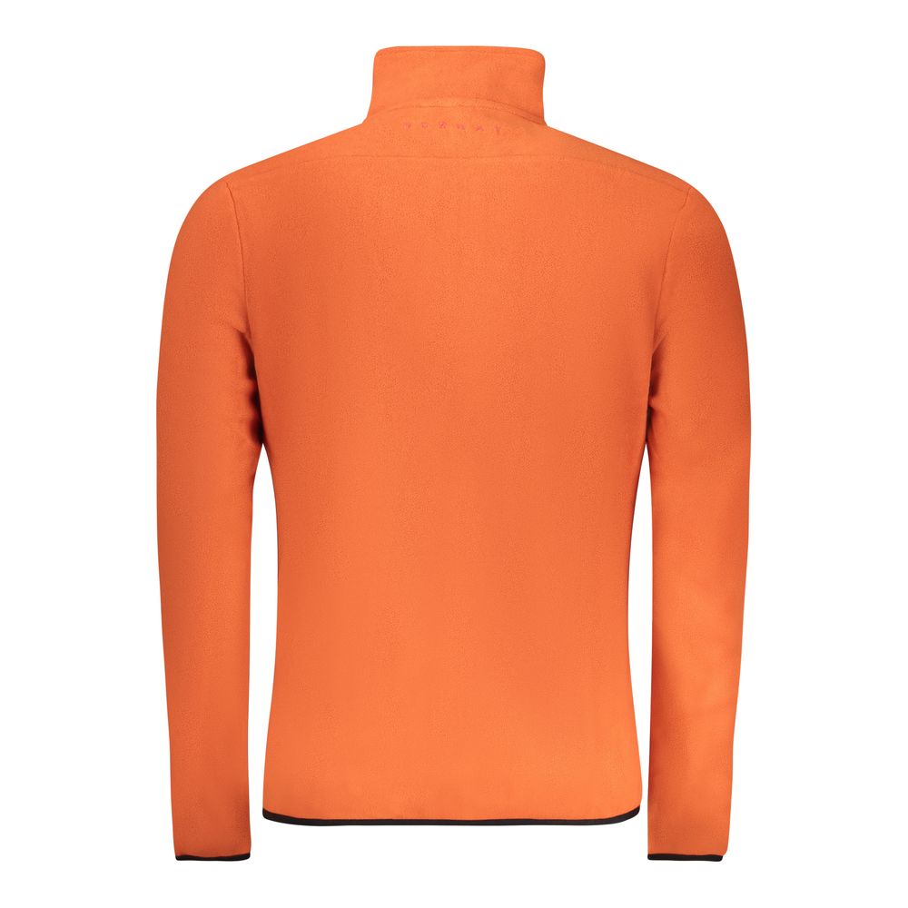 Arancione Polyester Mens Sweatshirt