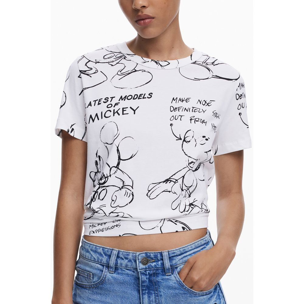 Bianco Cotton Women T-Shirt
