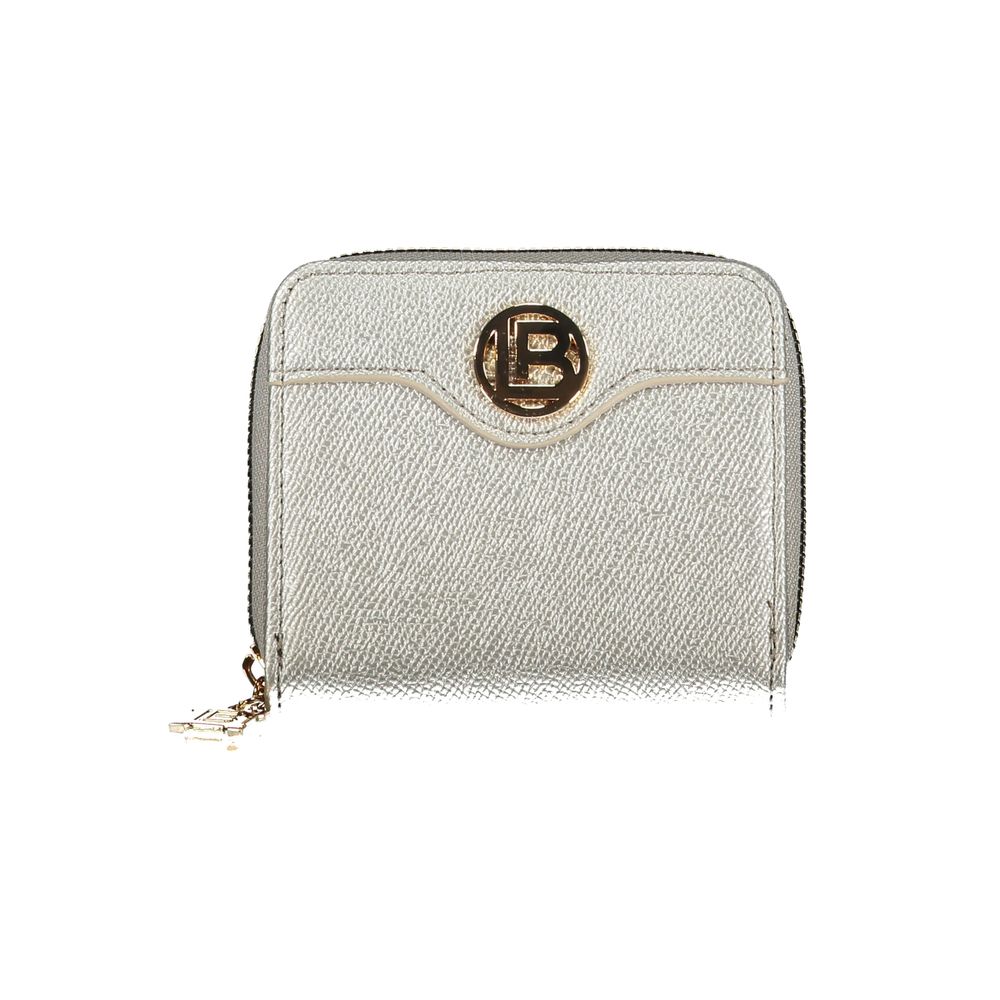 Grigio Polyurethane Women Wallet