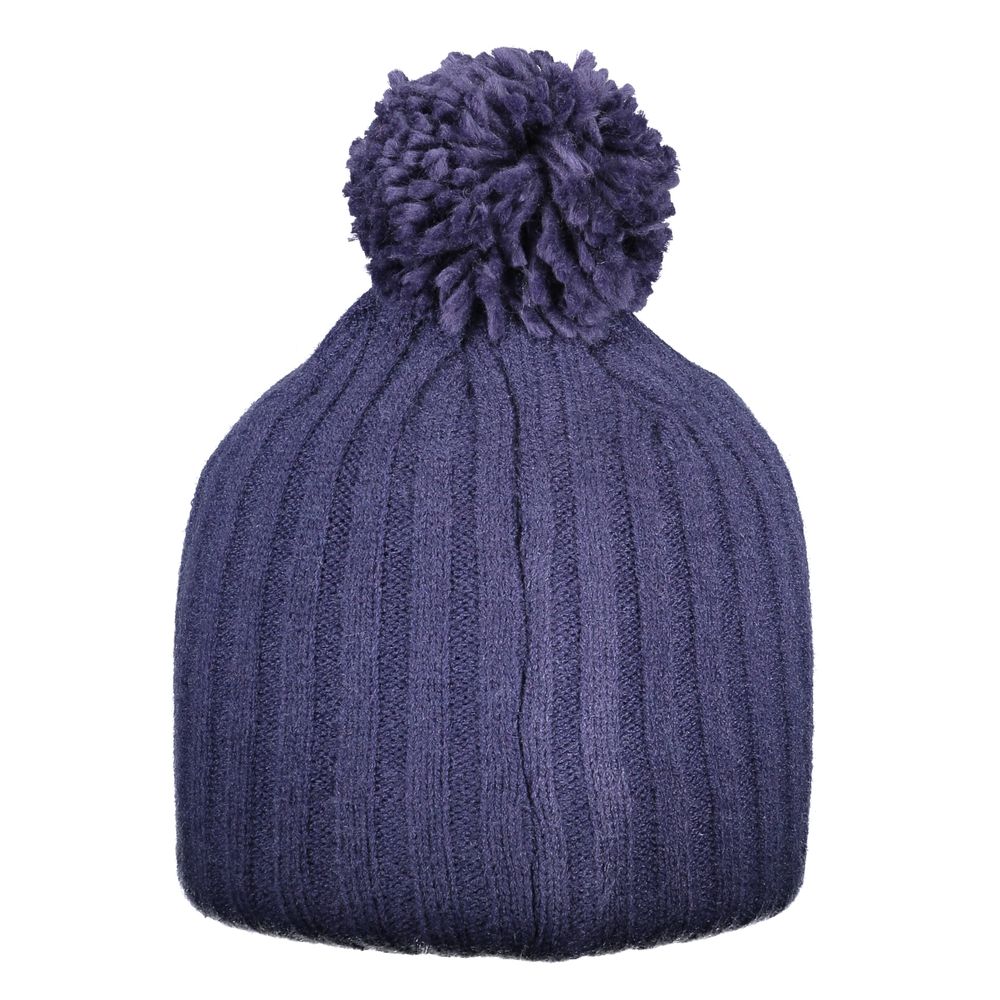 Blue Acrylic Women Cap