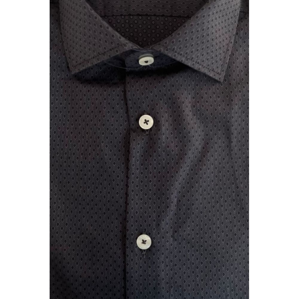 Gray Cotton Men Shirt