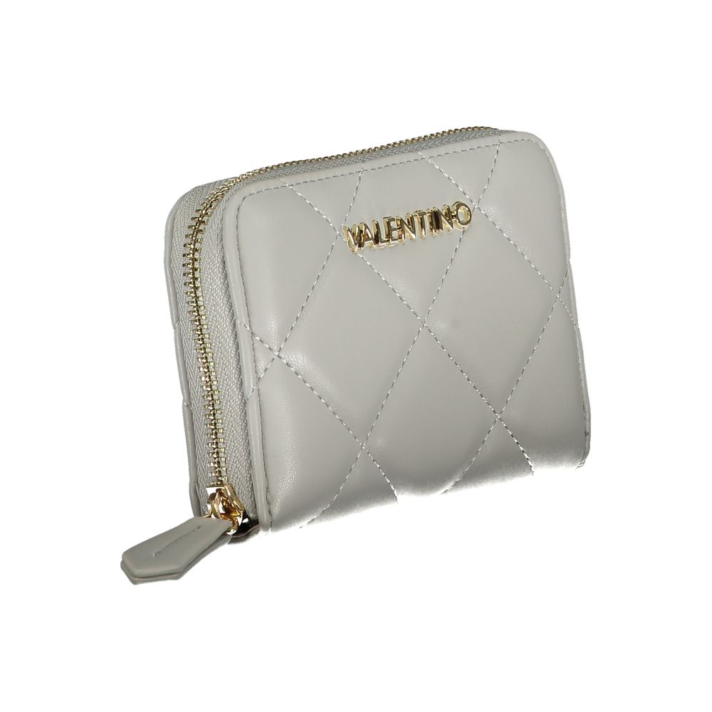 Gray Polyurethane Women's Wallet