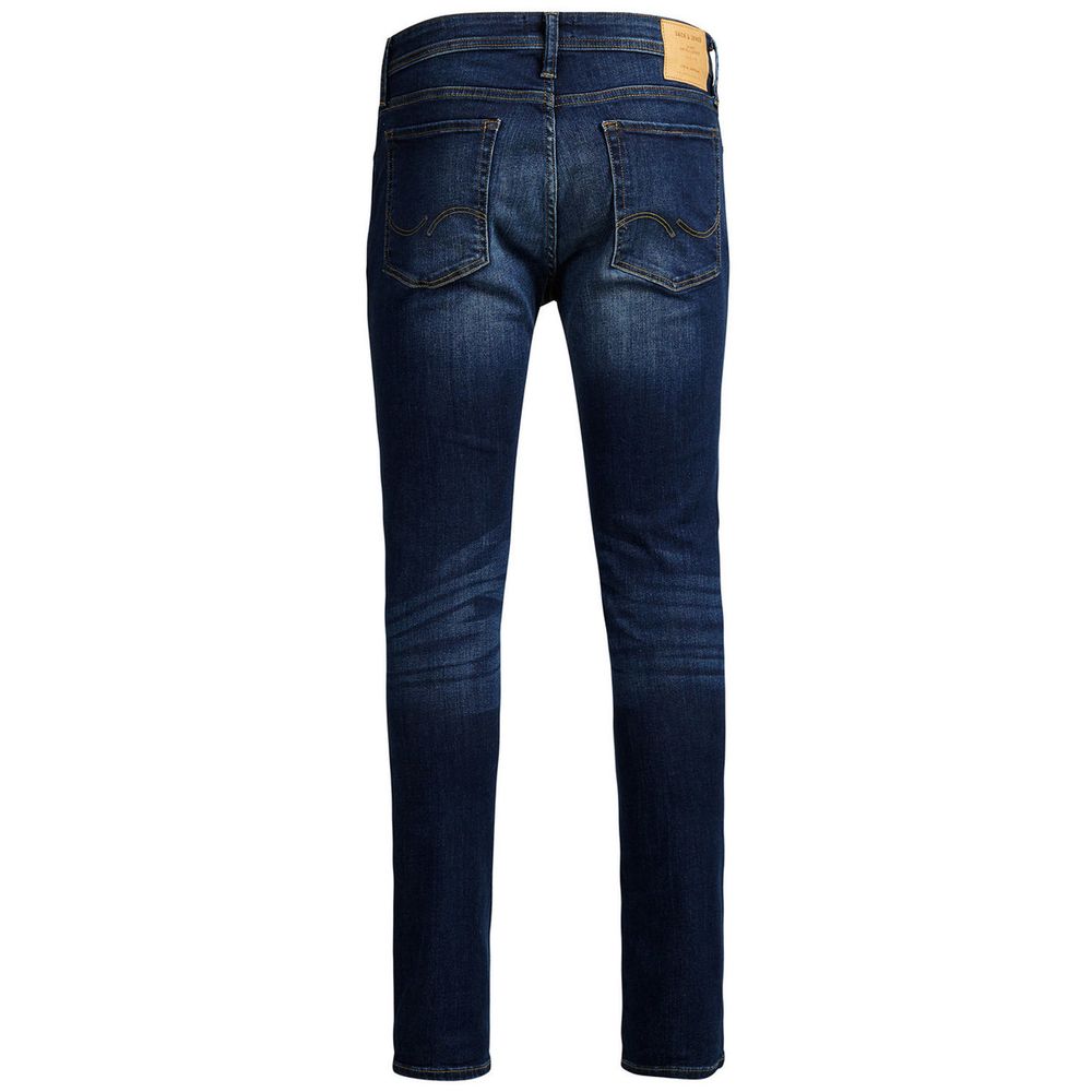 Blue Cotton Skinny Jeans