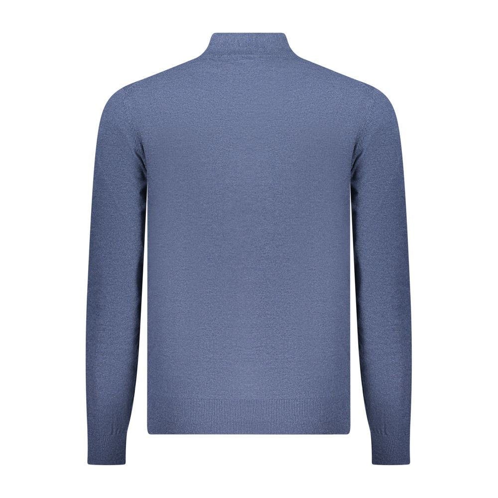 Blue Wool Men's Sweater