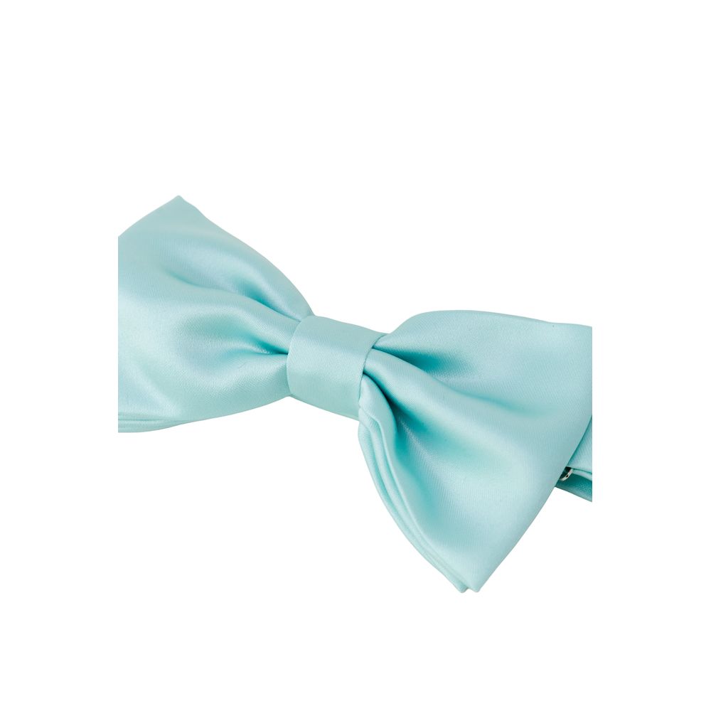 Turquoise Silk Bowtie