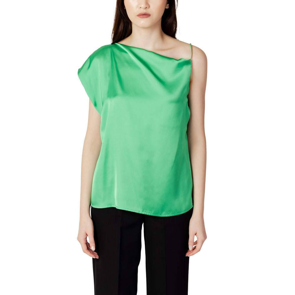 Green Polyester Tank Tops