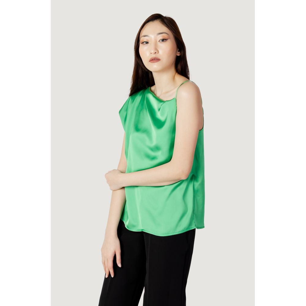 Green Polyester Tank Tops
