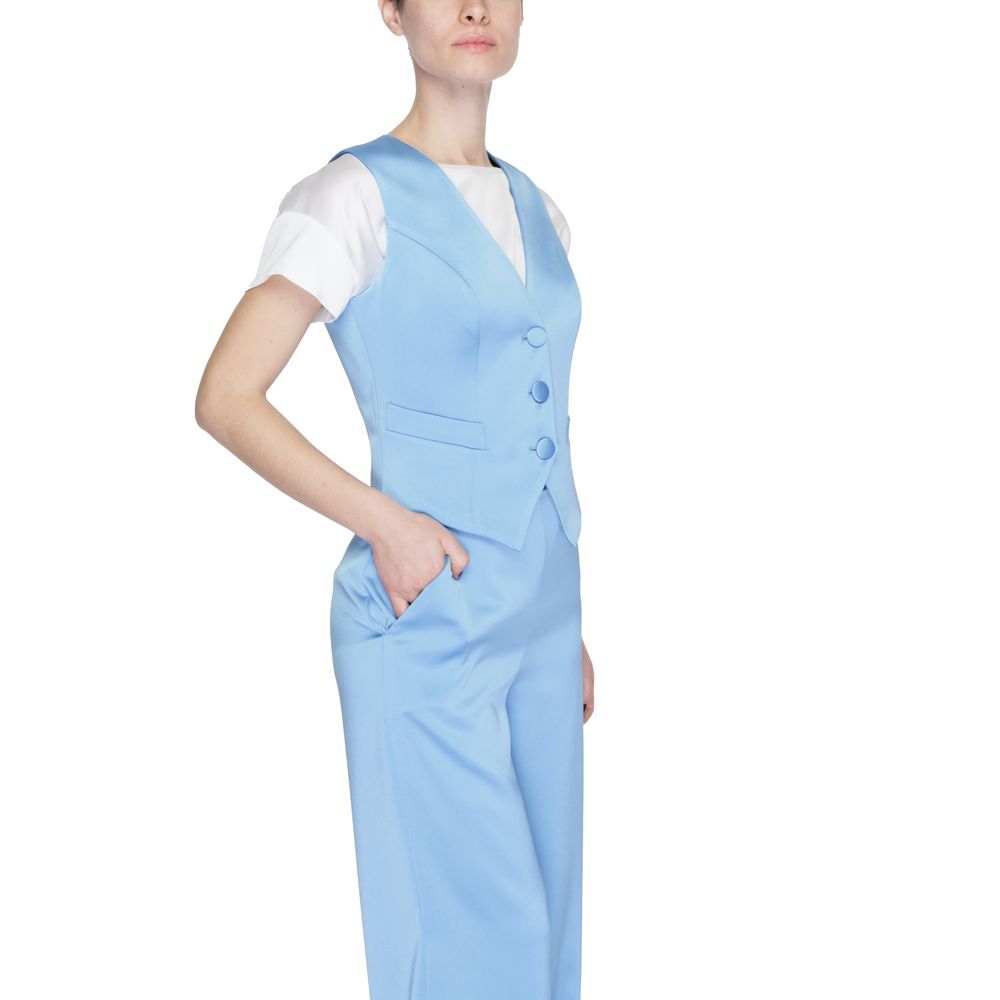 Blue Polyester Waistcoat