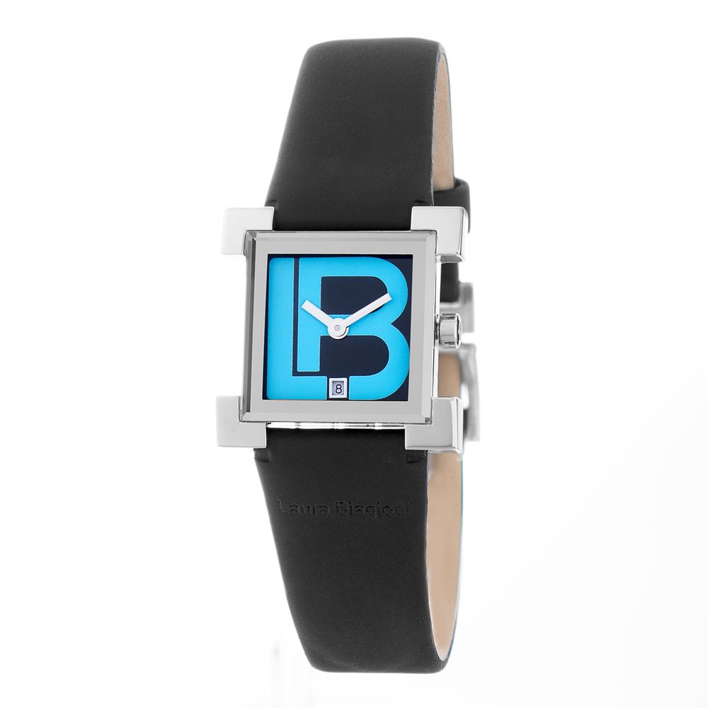 Black Leather Dress Watch