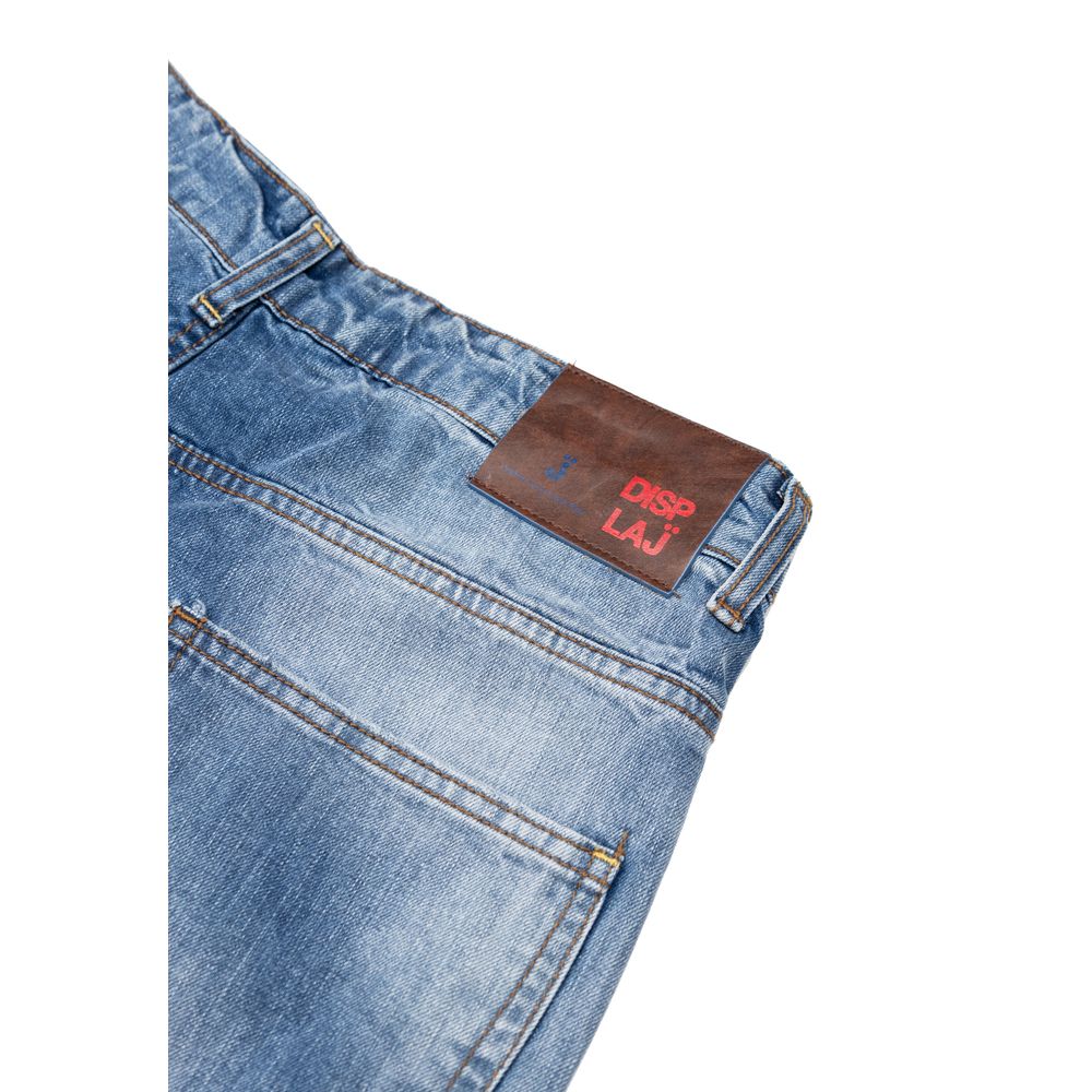 Blue Cotton Relaxed Fit Jeans