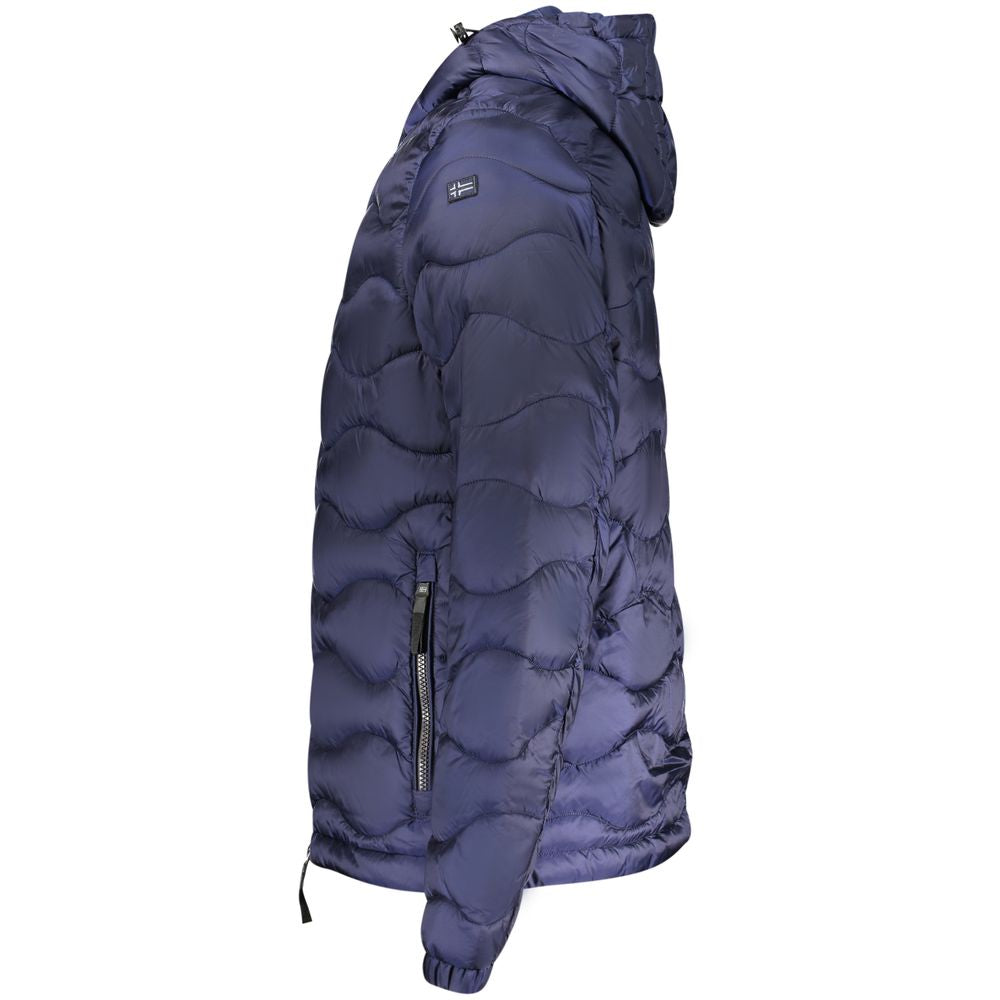 Blue Polyamide Men's Jacket